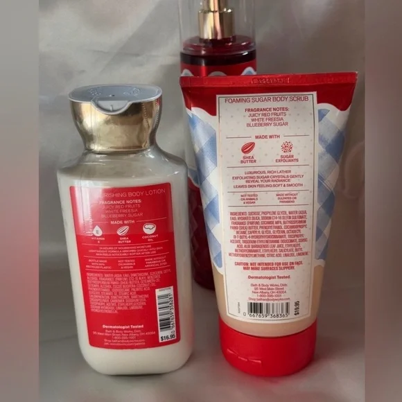 NEW B&BW 5pc Gingham All American Body Set with fragrance, body cream, and more - Picture 2 of 3